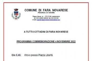 COMMEMORAZIONE 4 NOVEMBRE